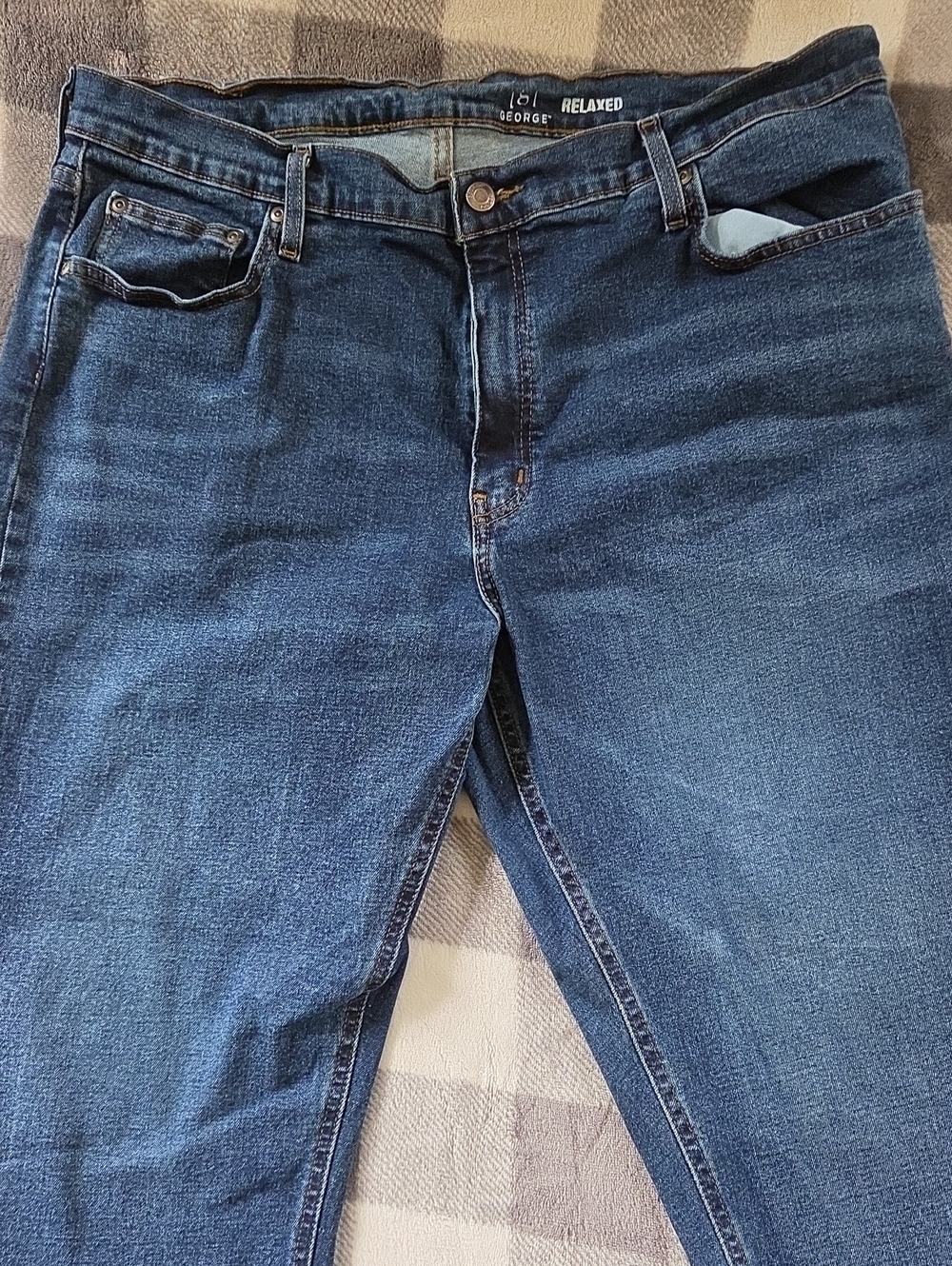 George Men’s Relaxed Fit Stretch Denim Jeans 40x32